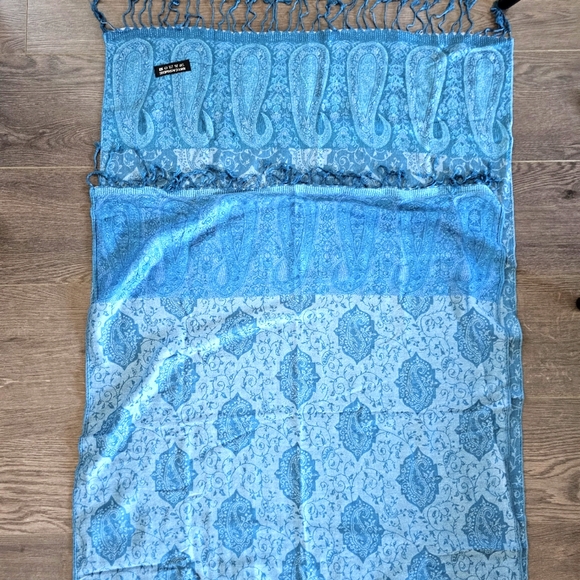 Cashmere scarf from Iran blue - Picture 1 of 1